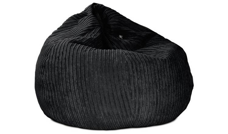 rucomfy jumbo bean bag chair black, imported from the UK