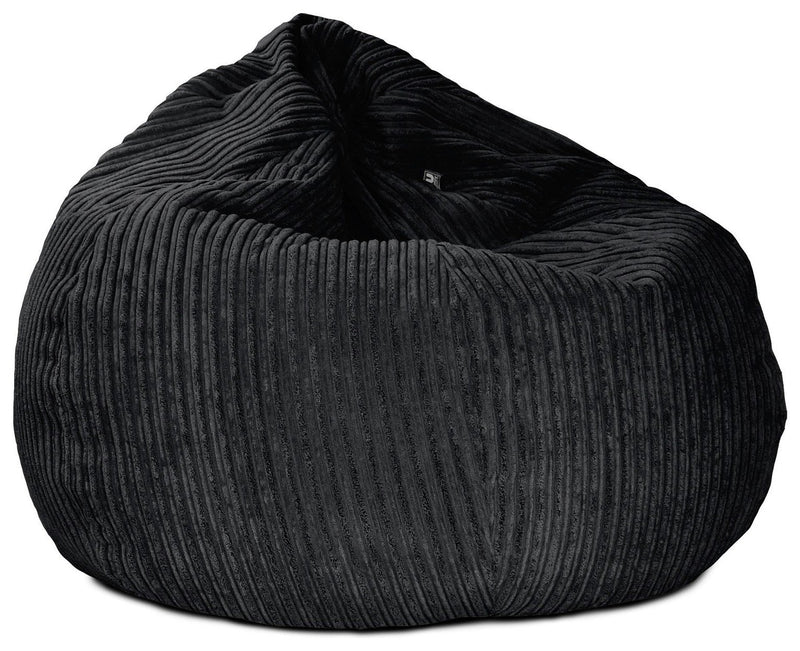 rucomfy jumbo bean bag chair black, imported from the UK