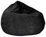 rucomfy jumbo bean bag chair black, imported from the UK