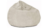 Rucomfy bean bag in Light Grey, 110x80x80cm, imported from the UK
