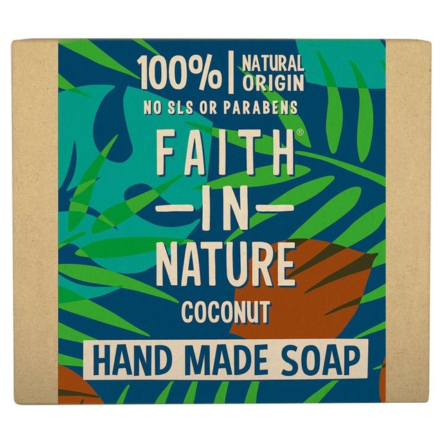 Faith in Nature Coconut Pure Hand Made Soap Bar   100g GOODS M&S   