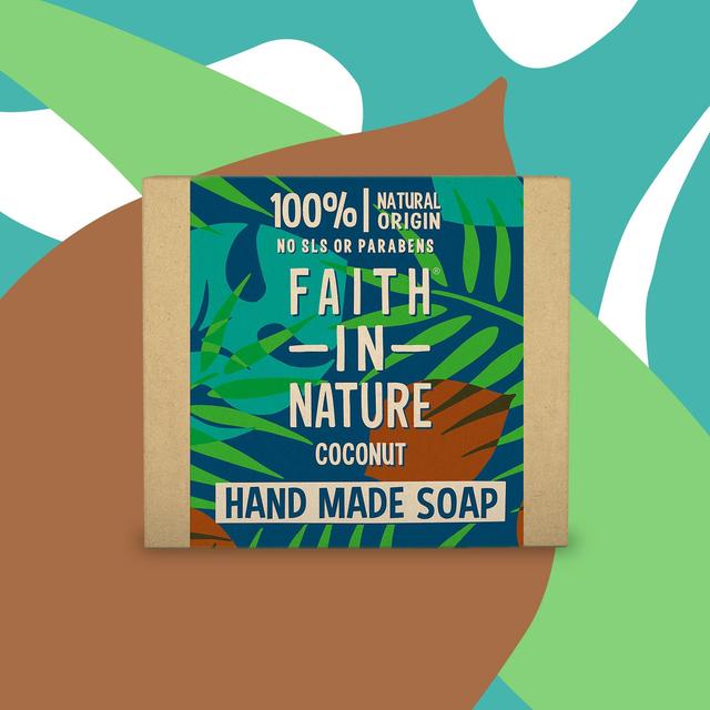 Faith in Nature Coconut Pure Hand Made Soap Bar   100g GOODS M&S   