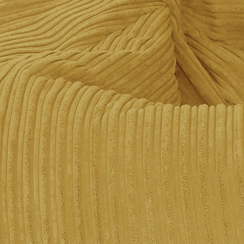 rucomfy Mustard Jumbo Cord Bean Bag Chair, imported from the UK