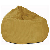 rucomfy Mustard Jumbo Cord Bean Bag Chair, imported from the UK