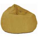 rucomfy Mustard Jumbo Cord Bean Bag Chair, imported from the UK