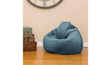 rucomfy velvet bean bag teal 110x80x80cm, imported from the UK