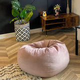 rucomfy blush pink bean bag 110x80x80cm, imported from the UK