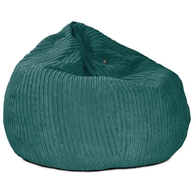 rucomfy Large Teal Bean Bag Chair, imported from the UK