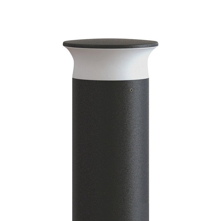 Integral outdoor bollard light black metal 420 lumens (British brand)