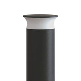 Integral outdoor bollard light black metal 420 lumens (British brand)