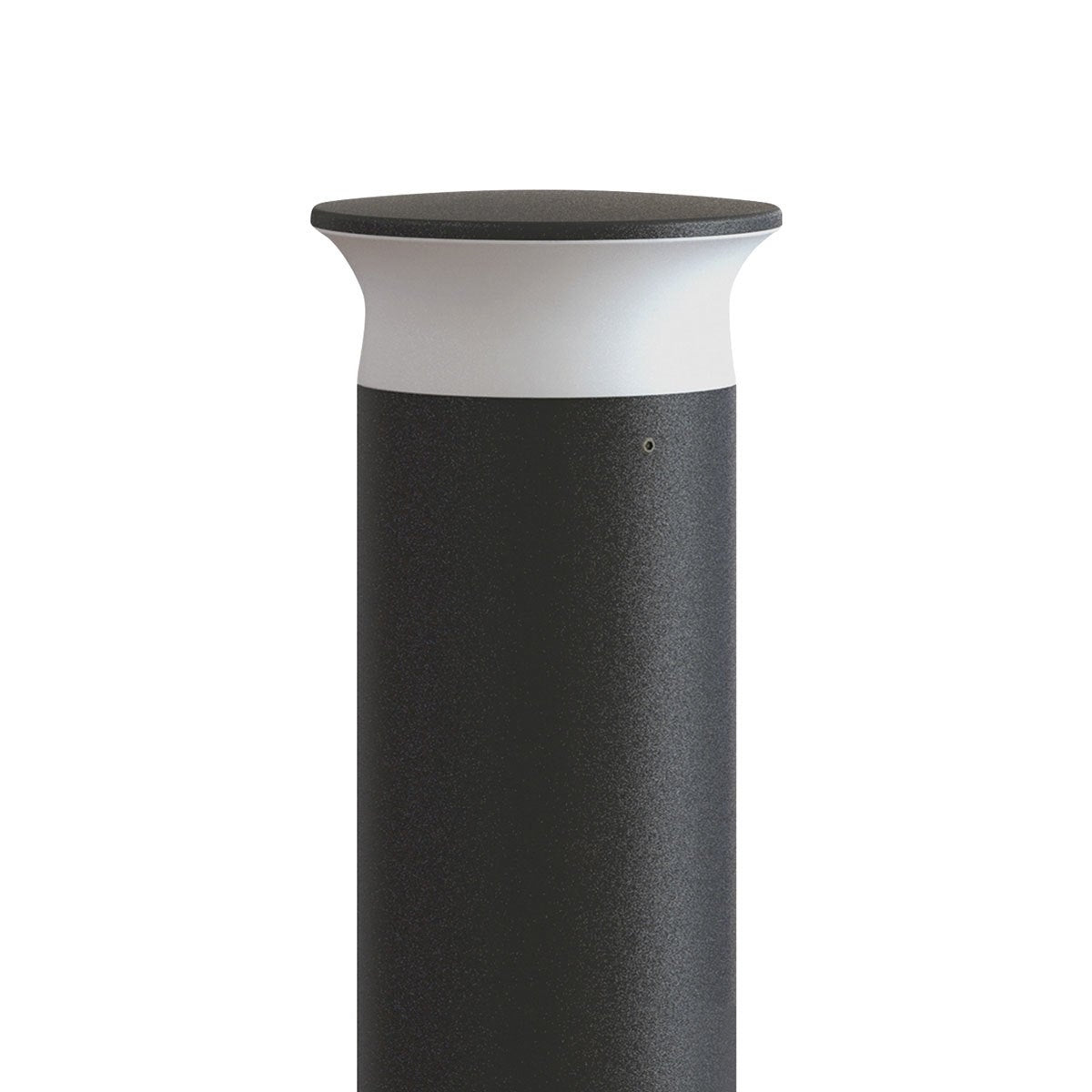 Integral outdoor bollard light black metal 420 lumens (British brand)