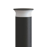 Integral outdoor bollard light black metal 420 lumens (British brand)