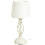 Argos Home Twist cream table lamp 42cm - British product