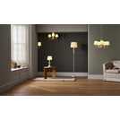 Argos Home Twist cream table lamp 42cm - British product