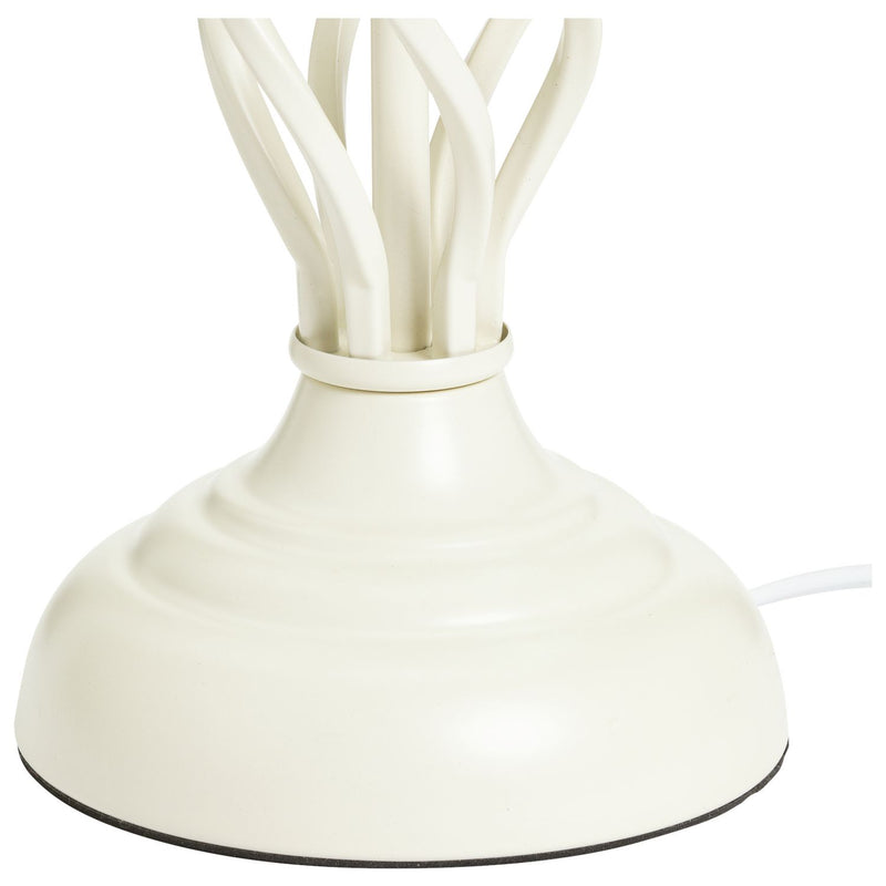 Argos Home Twist cream table lamp 42cm - British product