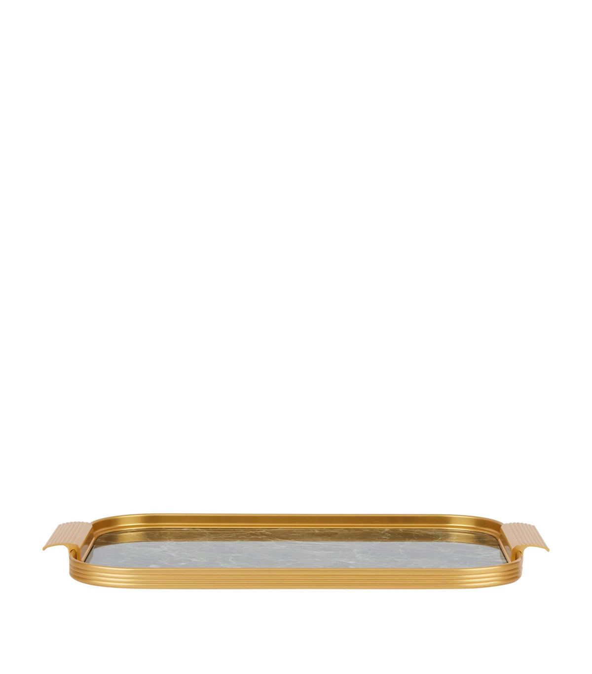 Kaymet marble ribbed serving tray 35cm, UK version