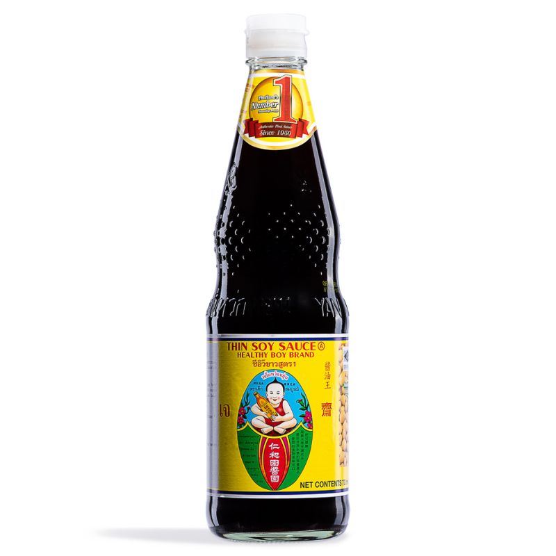 Healthy Boy thin soy sauce (British brand)