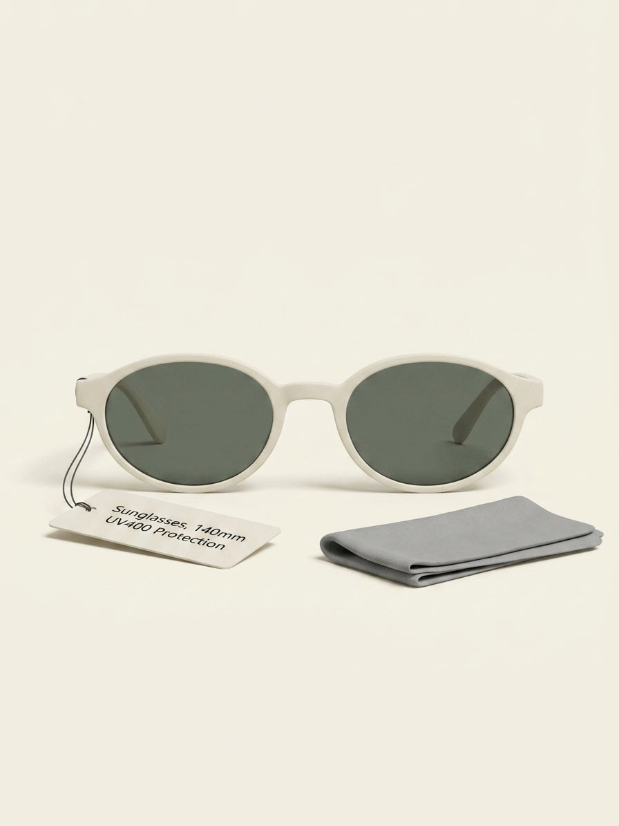 CELINE oval-frame metal sunglasses with tinted lenses, UK version