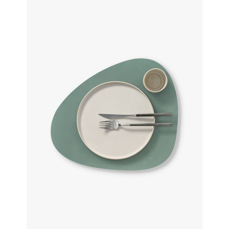 Lind DNA Curve leather placemat large, imported from the UK