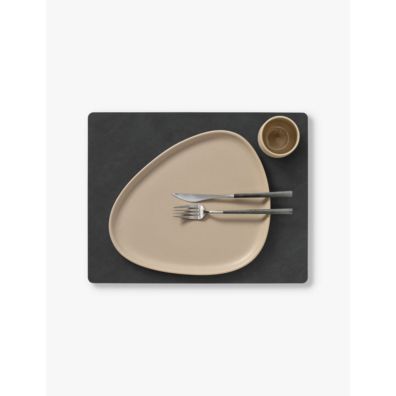 Lind DNA square leather placemat 45cm x 35cm, imported from the UK