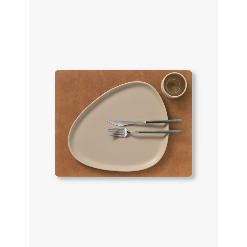 Lind DNA Nupo 10cm square leather table mat, imported from the UK