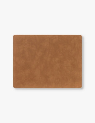 Lind DNA Nupo 10cm square leather table mat, imported from the UK