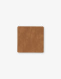 Lind DNA square leather glass mat 10cm - British product