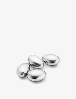 Georg Jensen stainless steel ice cubes set of four (British brand)