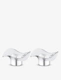 Georg Jensen Cobra tealight holders stainless steel set of two (British brand)