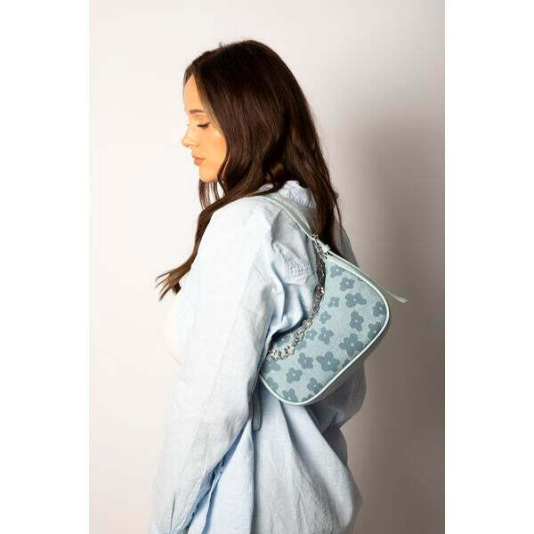 SVNX miniature floral shoulder bag blue, UK version