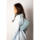 SVNX miniature floral shoulder bag blue, UK version