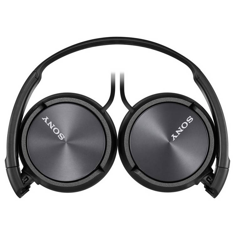 Sony ZX310 on-ear wired headphones black, imported from the UK