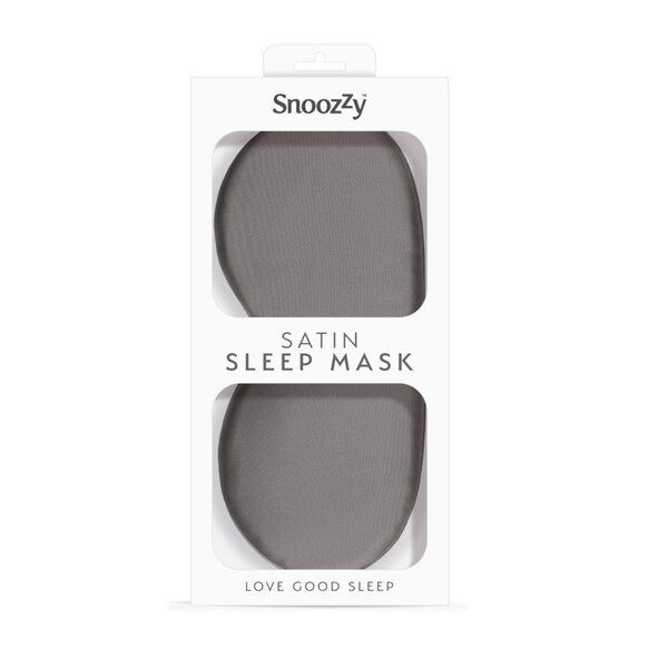 SnoozZy satin sleep mask Charcoal, UK version