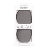SnoozZy satin sleep mask Charcoal, UK version