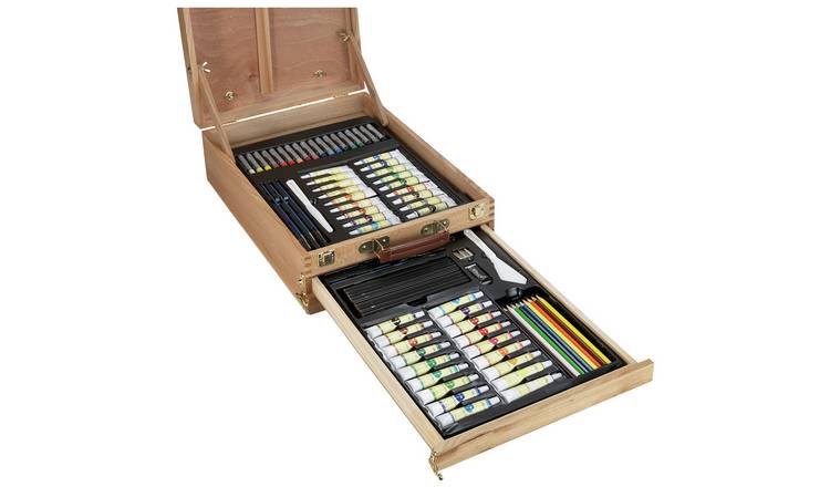 YXSH portable art chest 150 pieces wooden easel - British product