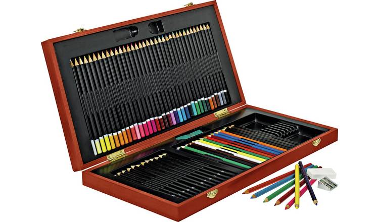 YXSH pencil caddy kit 75 pieces wooden caddy - British product