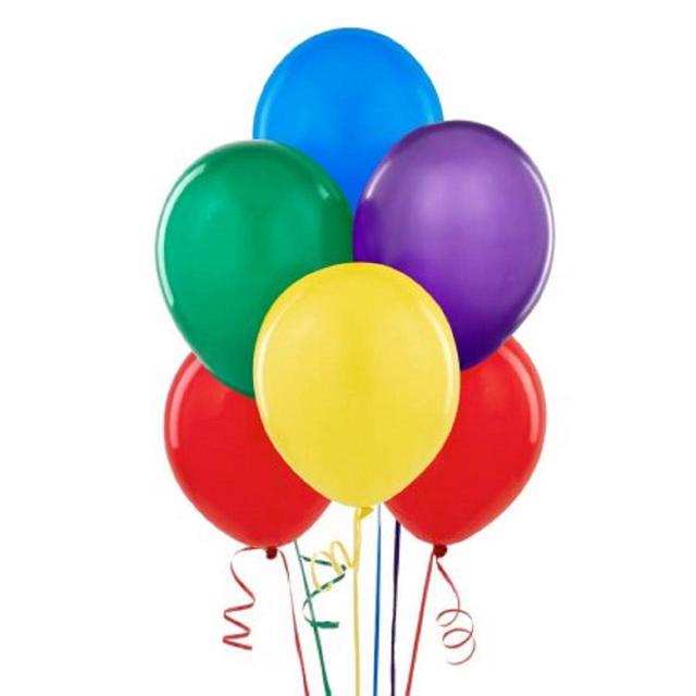 Multicoloured 30cm Latex Party Balloons   10 per pack GOODS M&S   