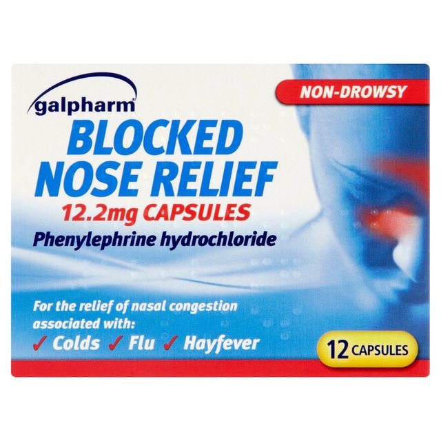 Galpharm Blocked Nose Relief Capsules   12 per pack GOODS M&S   