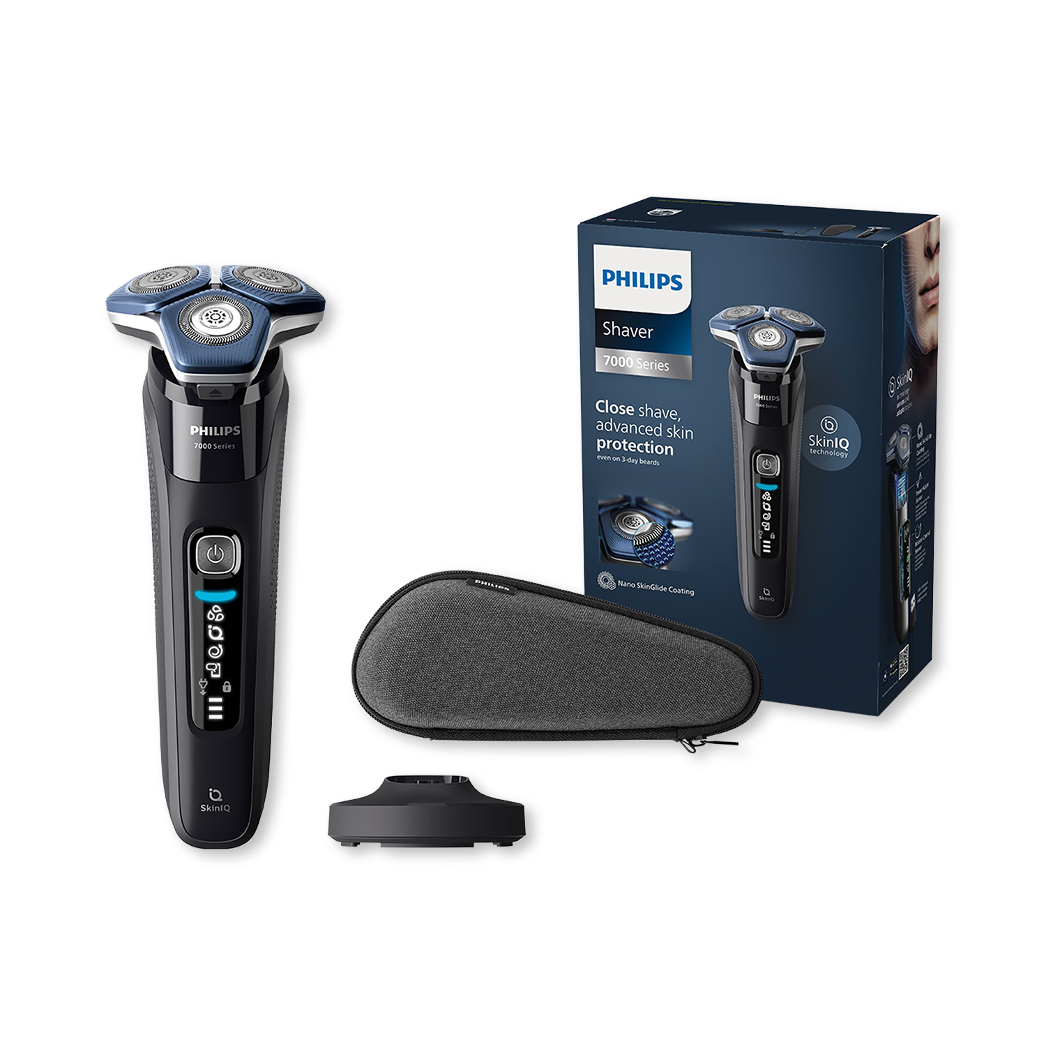 Philips 7000 Series Shaver with hard pouch - British product