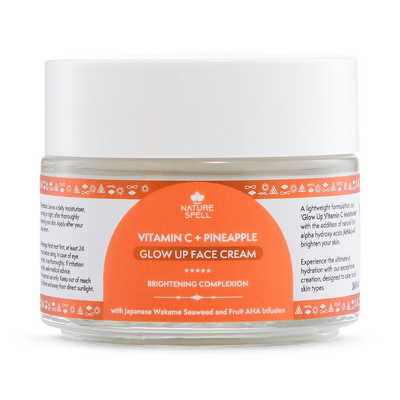 Holland & Barrett Nature Spell Vitamin C + Pineapple Glow Up Face Cream 100ml- Buy online at McGrocer