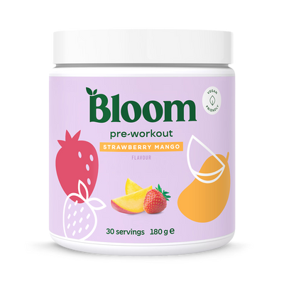 Holland & Barrett Bloom Pre-Workout Strawberry Mango 186g- Buy online at McGrocer
