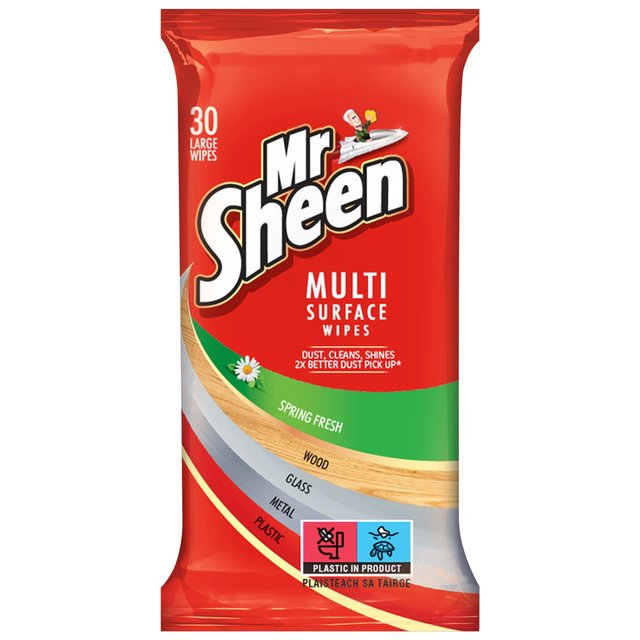 Mr Sheen Multi-Surface Spring Fresh Polish Wipes   30 per pack GOODS M&S   