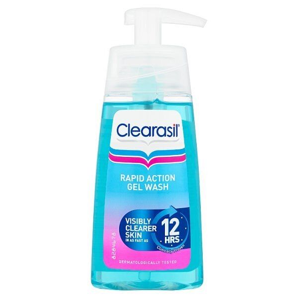 Clearasil Rapid Action Cleanser Acne Face Wash Gel 150ml GOODS Superdrug   