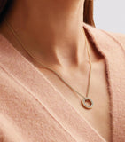Boodles yellow gold diamond medium pendant, UK version