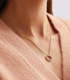 Boodles yellow gold diamond medium pendant, UK version