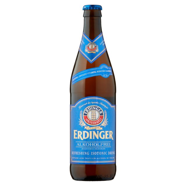 Erdinger Alkoholfrei Alcohol Free Wheat Beer Bottle   500ml GOODS M&S   