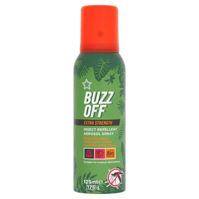 Superdrug Buzz Off Extra Stark Insektenschutzspray mit Aerosoldose 125ml