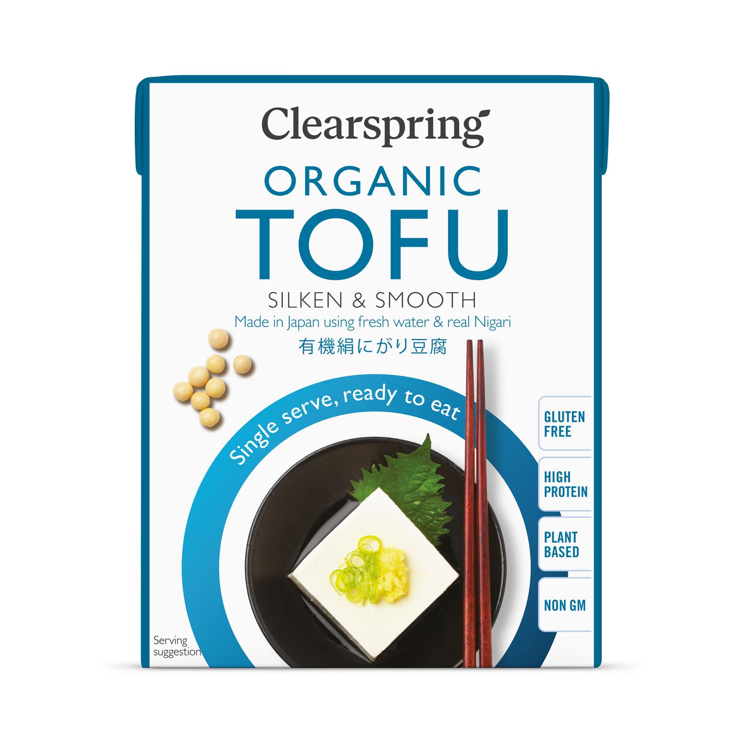 Clearspring organic Japanese silken tofu 200g, imported from the UK