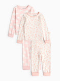 Pink Cloud & Floral Print Pyjama Set 2 Pack 6-9 months GOODS Argos