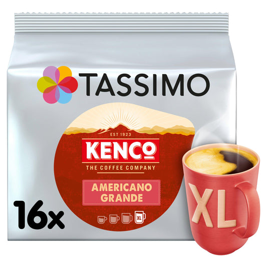Tassimo Kenco Americano Grande XL Coffee Pods x16 GOODS Sainsburys   